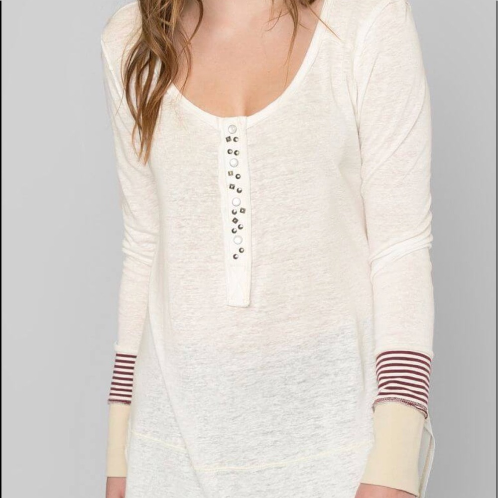 Henley tunic top